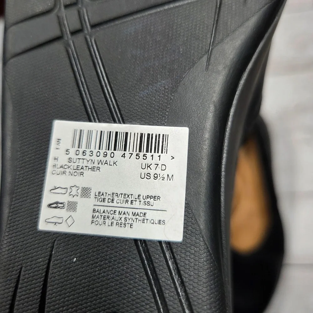 Clarks Wedge Shoes Womens 9.5 Black Leather Ultimate Comfort Slip On